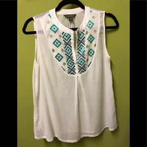 Embroidered summer tank